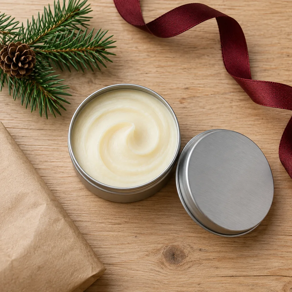 Representative photo-style image of lightweight non-greasy beard balm — generated, not a specific product