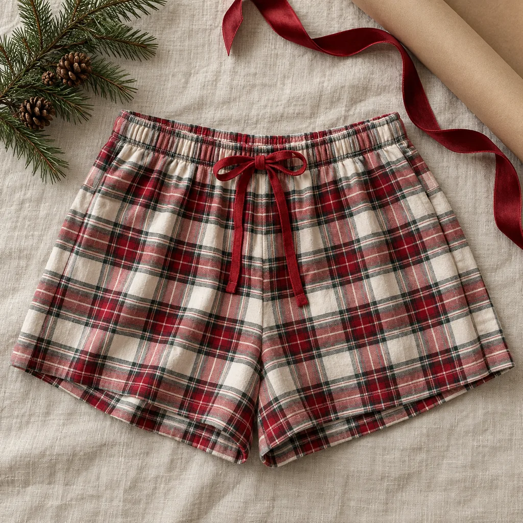 Representative photo-style image of pajama shorts — generated, not a specific product