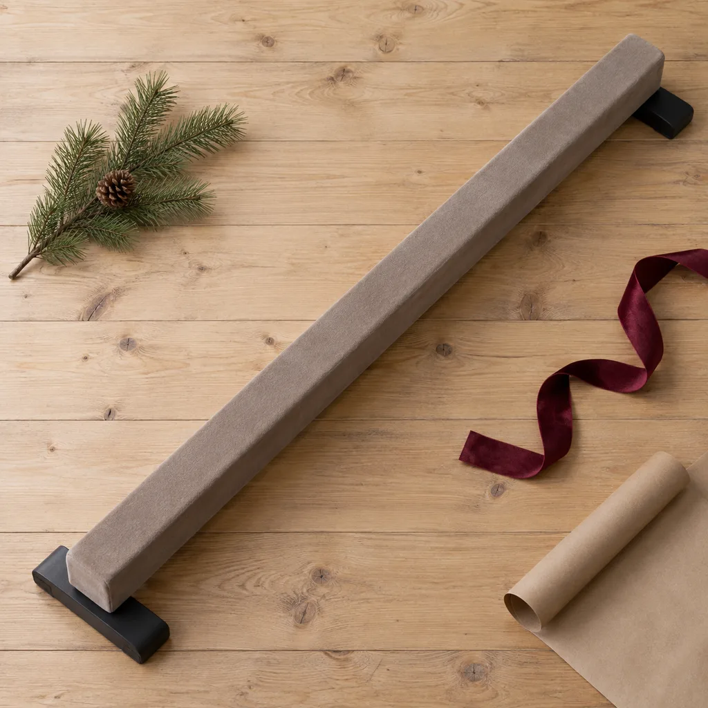 Representative photo-style image of low profile balance beam — generated, not a specific product
