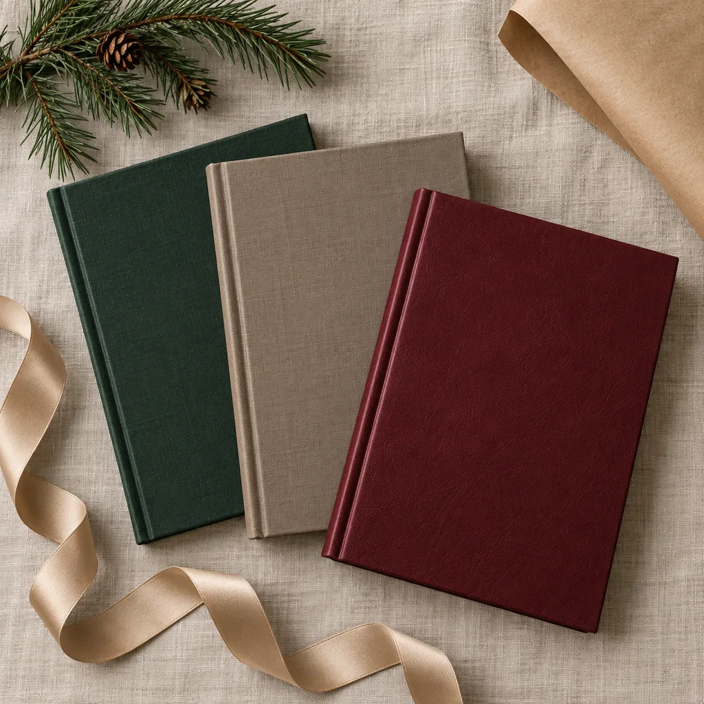 Representative photo-style image of luxury journal collection — generated, not a specific product