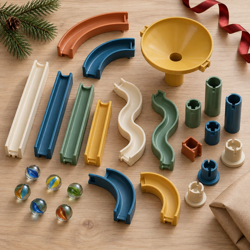 Representative photo-style image of marble run expansion pack — generated, not a specific product