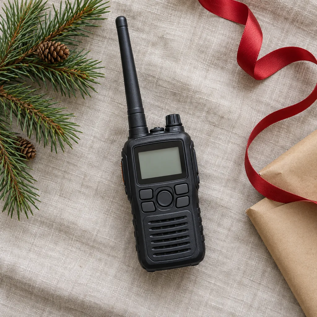 Representative photo-style image of marine vhf handheld radio — generated, not a specific product