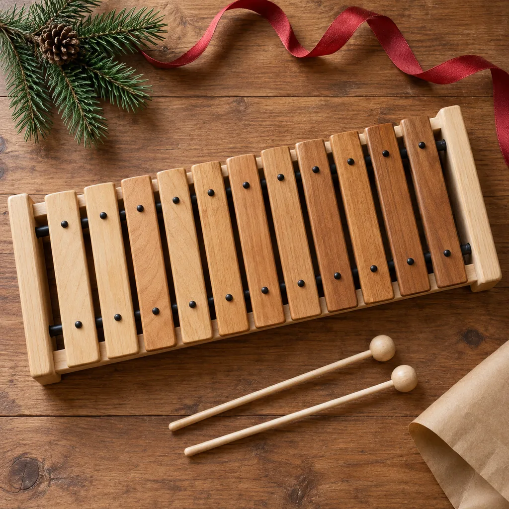 Representative photo-style image of melodic xylophone instrument — generated, not a specific product