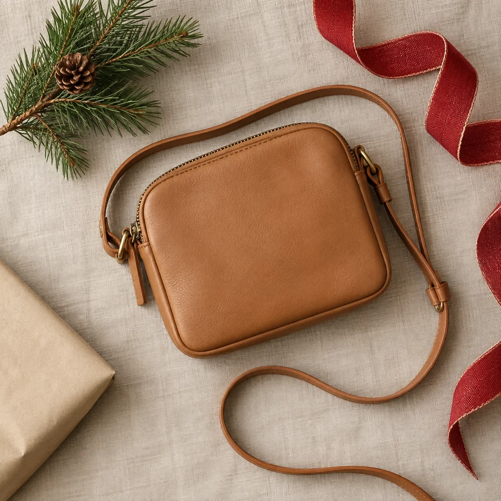Representative photo-style image of mini crossbody pouch — generated, not a specific product