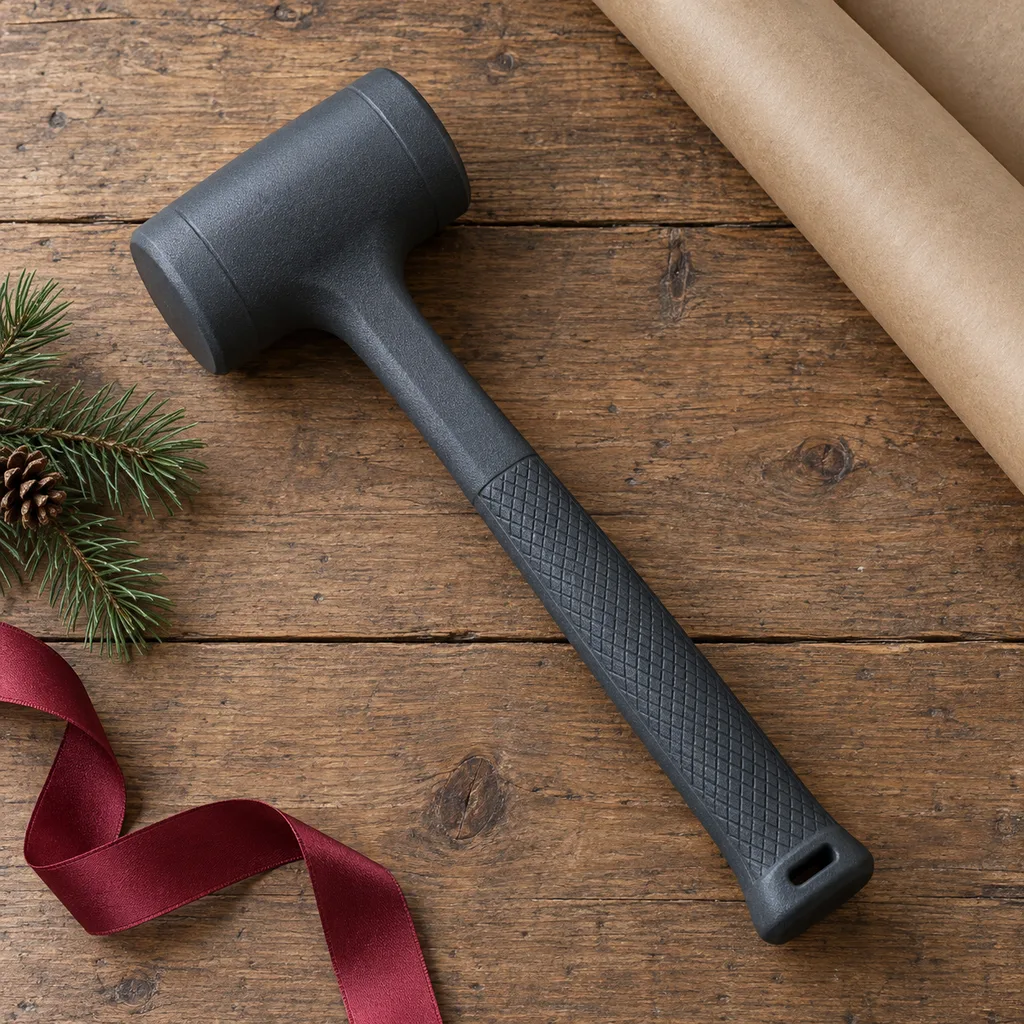 Representative photo-style image of minimal rebound dead blow hammer — generated, not a specific product