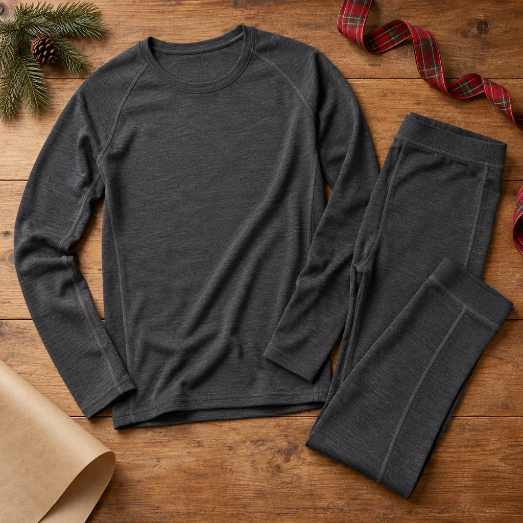 Representative photo-style image of moisture wicking base layers — generated, not a specific product