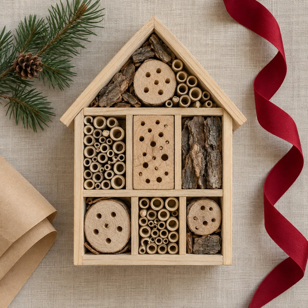 Representative photo-style image of multi-chamber insect habitat — generated, not a specific product