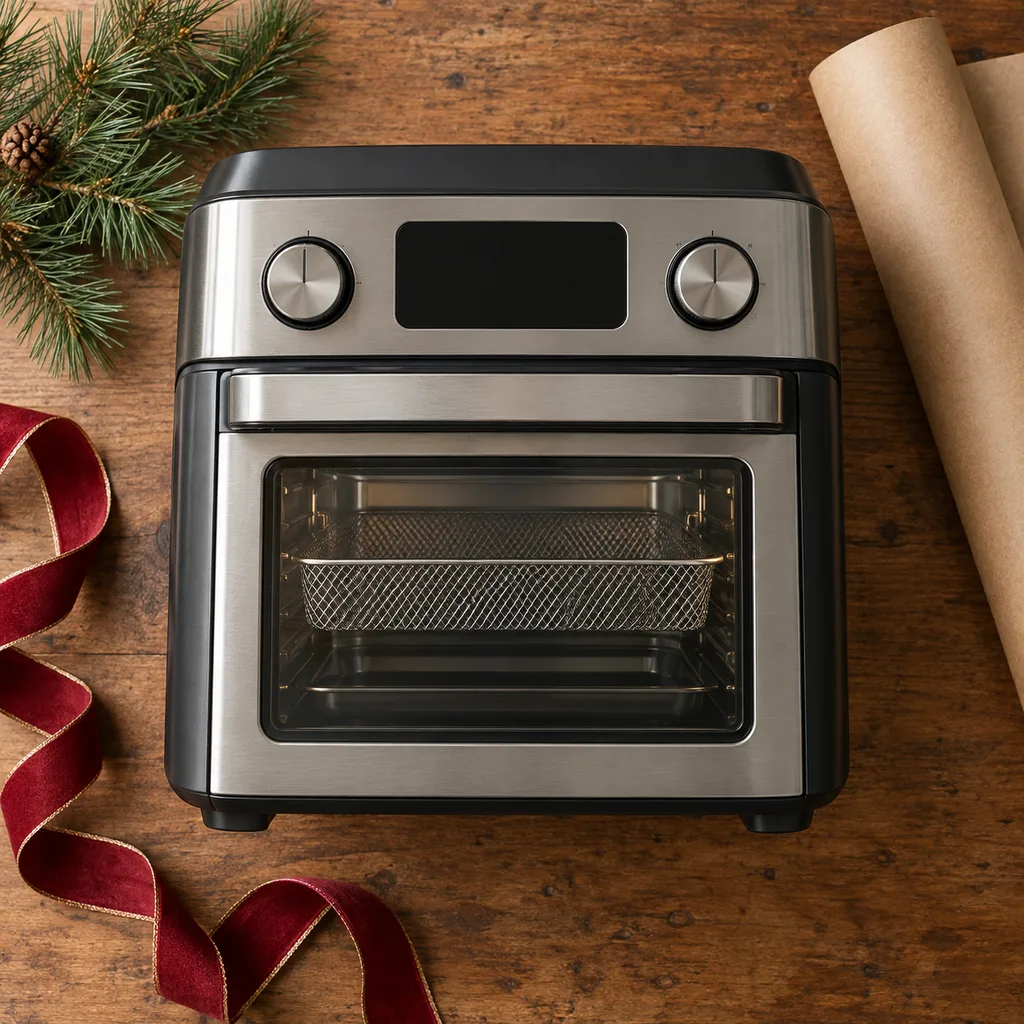 Representative photo-style image of multi-function air fryer oven — generated, not a specific product
