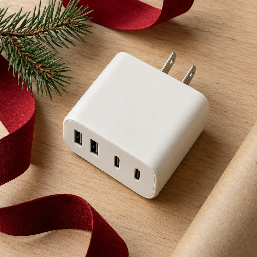 Representative photo-style image of multi-port usb wall charging hub — generated, not a specific product