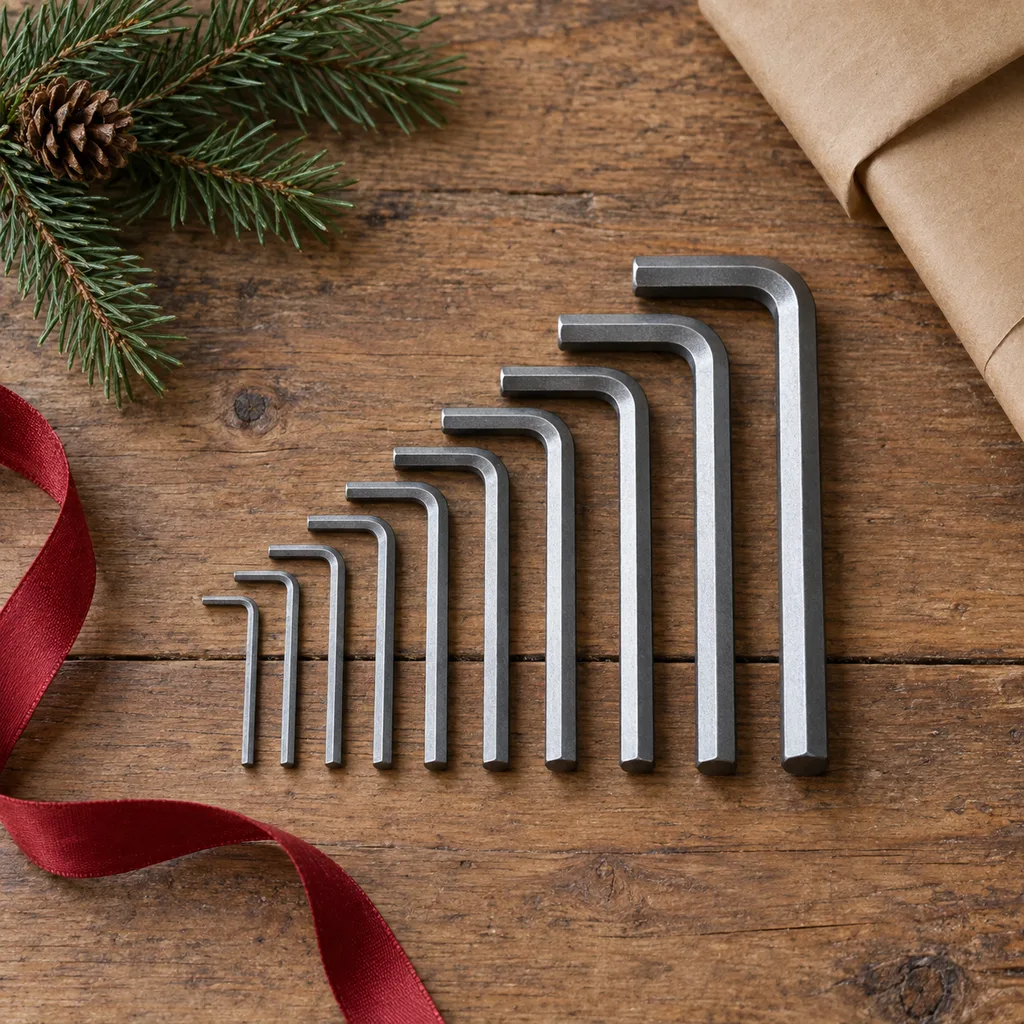 Representative photo-style image of multi-size hex key set — generated, not a specific product