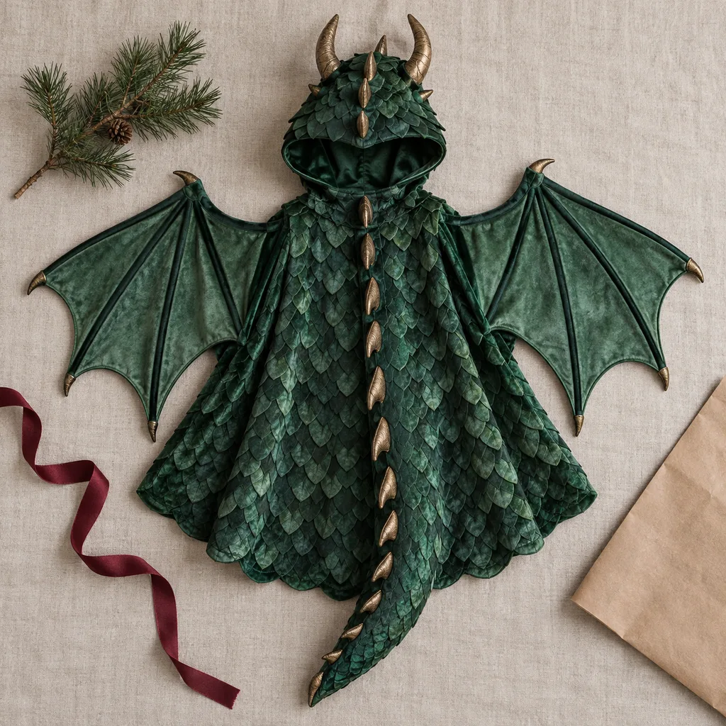 Representative photo-style image of mythical fantasy creature attire — generated, not a specific product