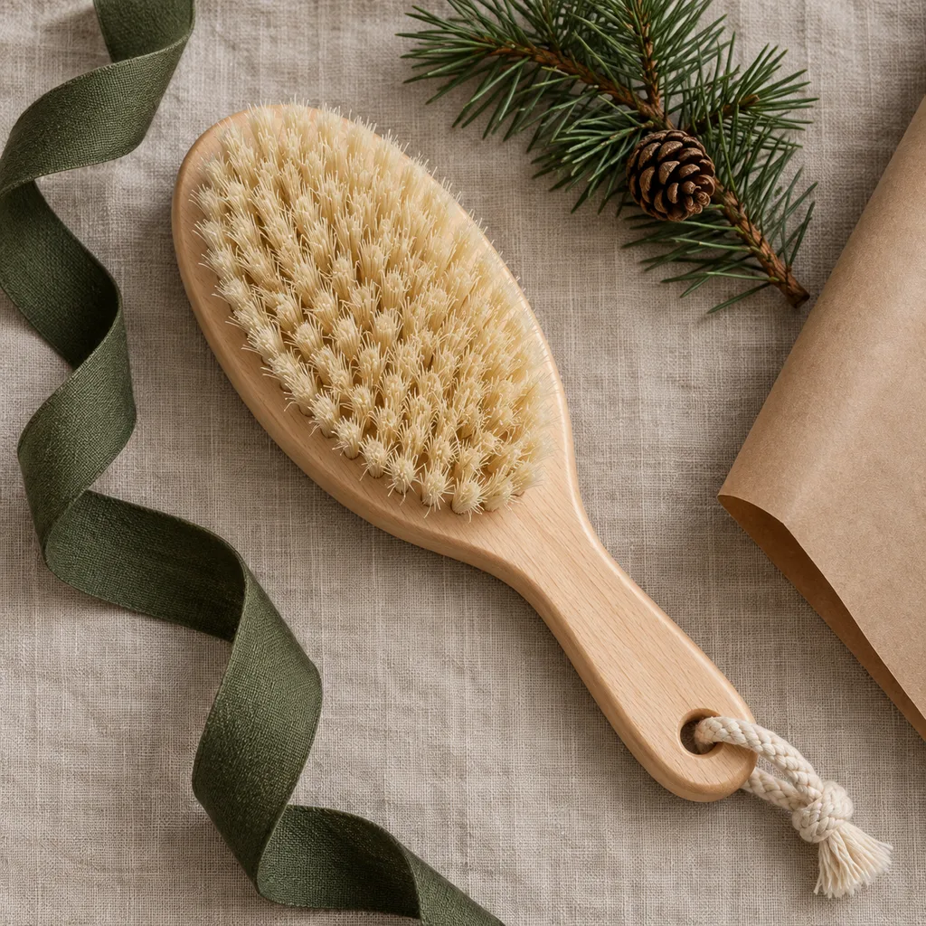 Representative photo-style image of sisal body brush — generated, not a specific product