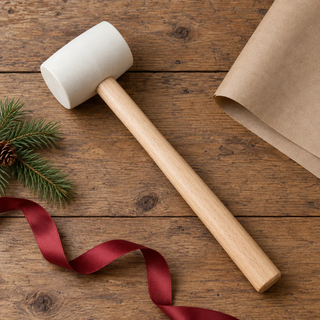 Representative photo-style image of non marring rubber mallet — generated, not a specific product