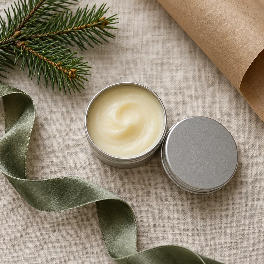 Representative photo-style image of nourishing cuticle and nail balm — generated, not a specific product
