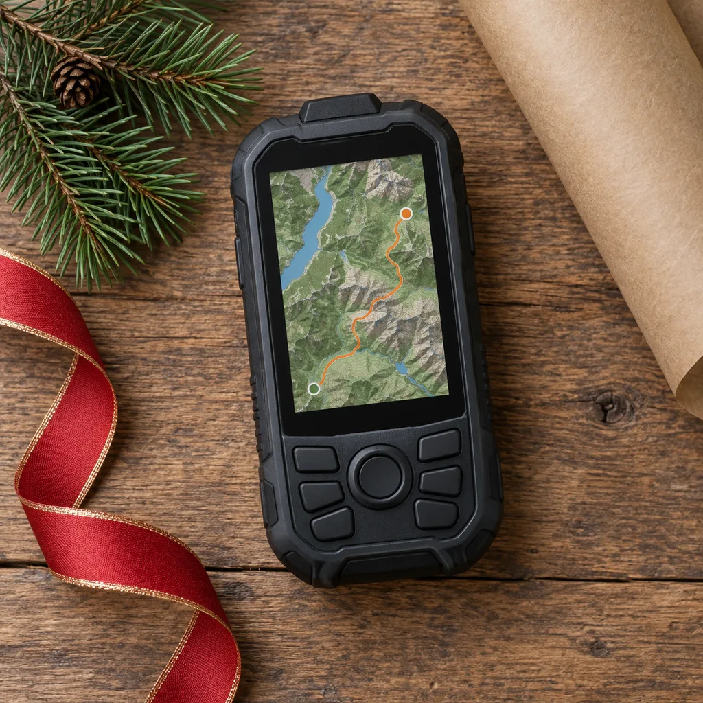 Representative photo-style image of off-road vehicle gps navigator — generated, not a specific product