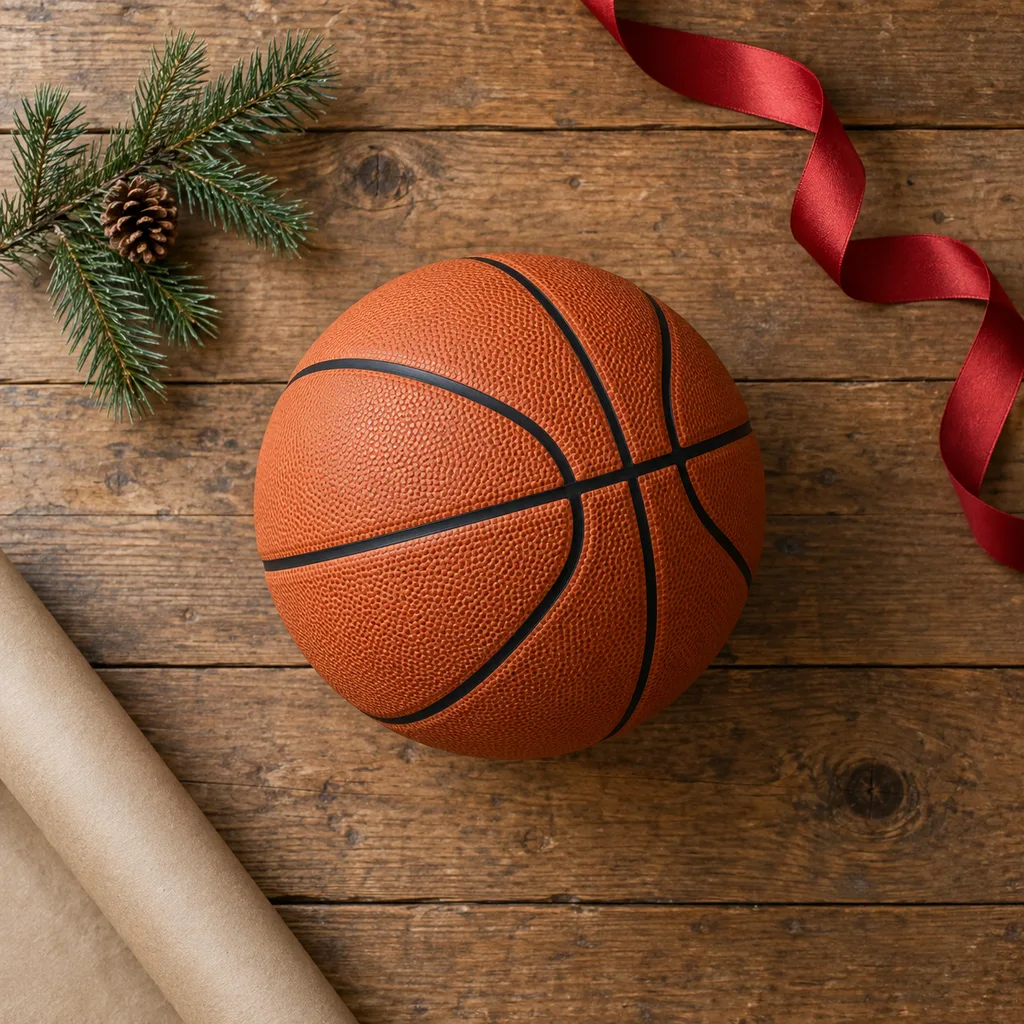 Representative photo-style image of official size basketball — generated, not a specific product