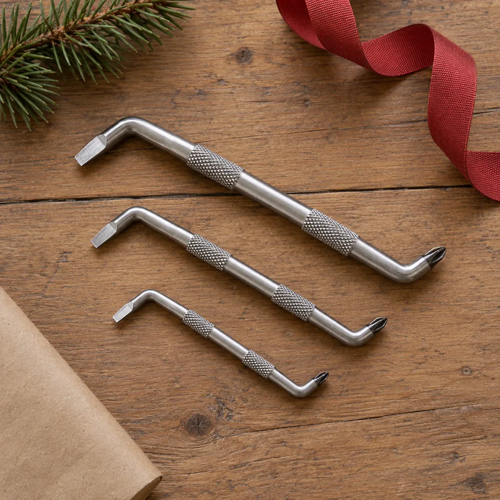 Representative photo-style image of offset angle screwdriver set — generated, not a specific product