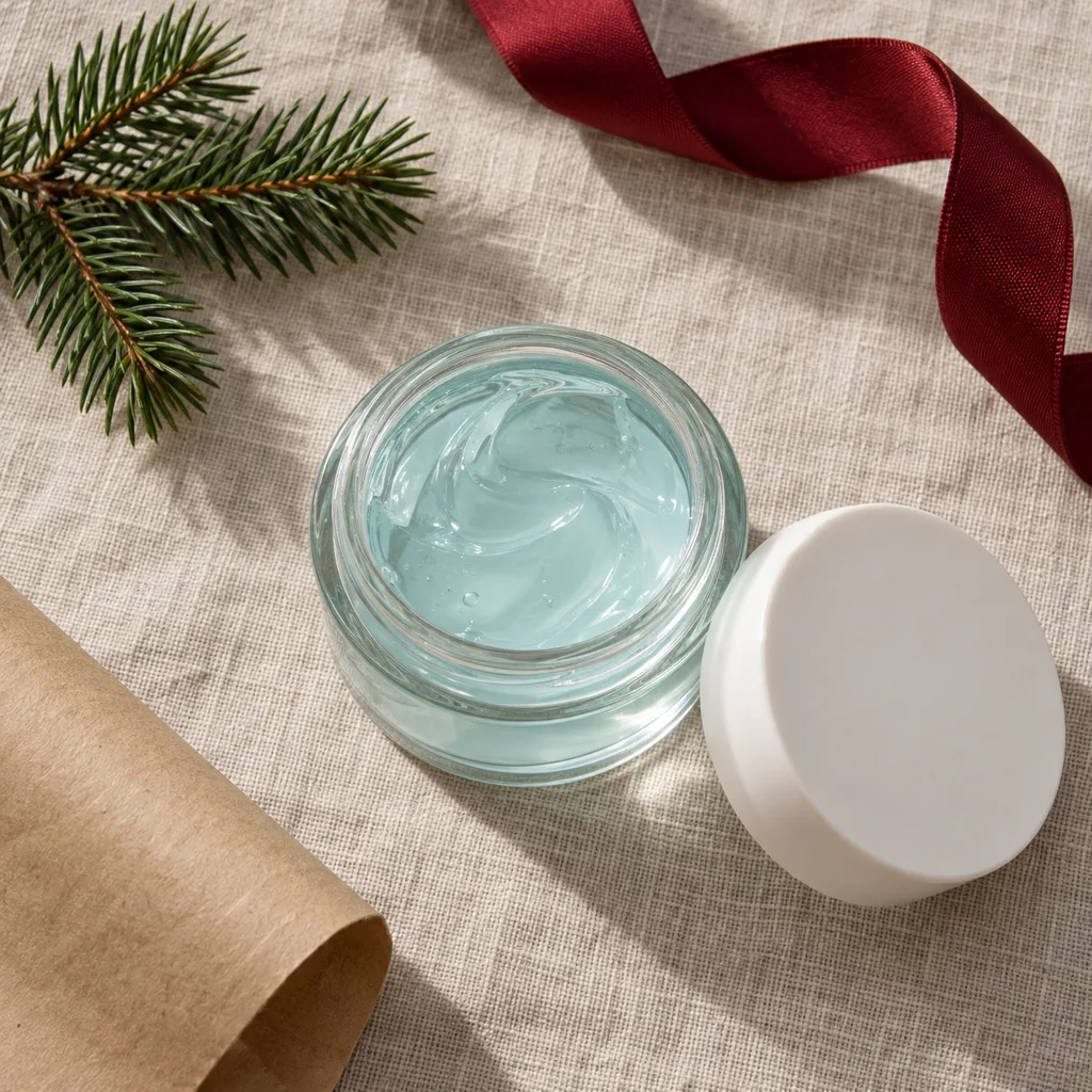 Representative photo-style image of oil-free gel hydrator — generated, not a specific product