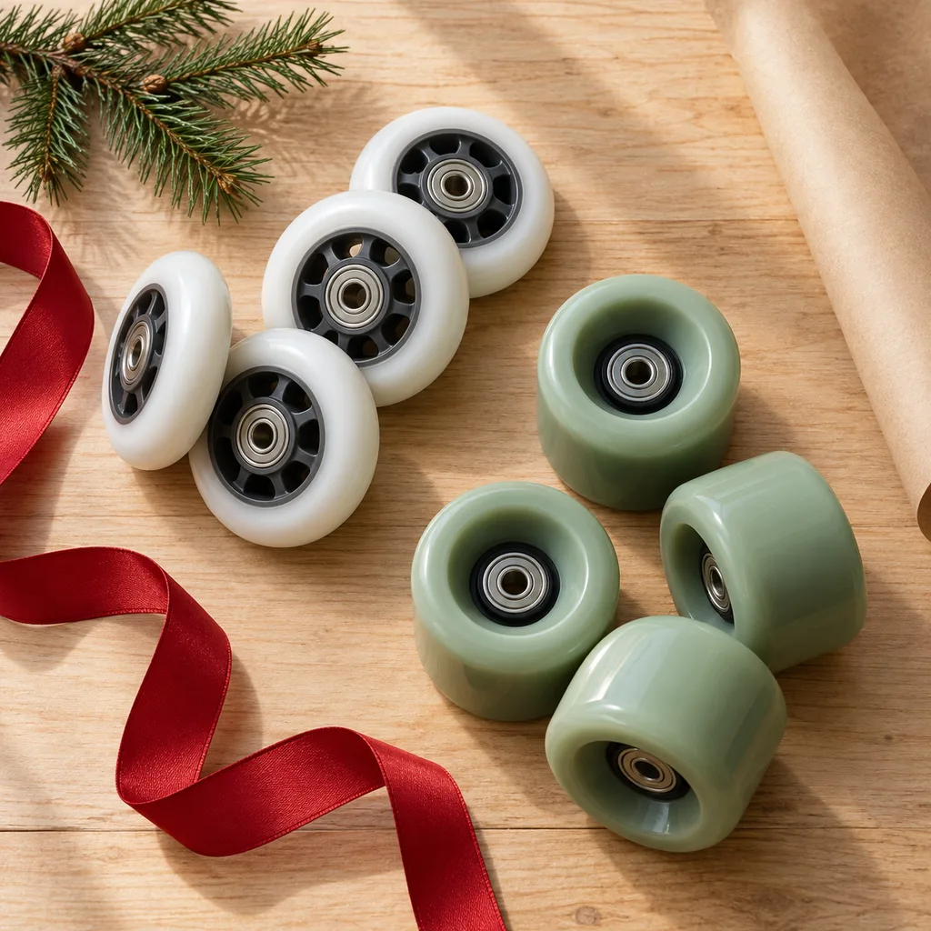 Representative photo-style image of performance replacement skate wheels — generated, not a specific product