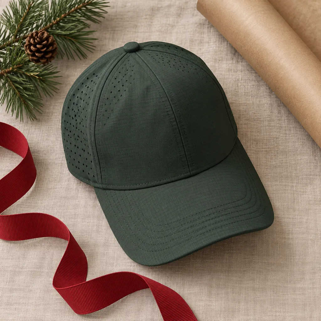 Representative photo-style image of performance sport baseball cap — generated, not a specific product