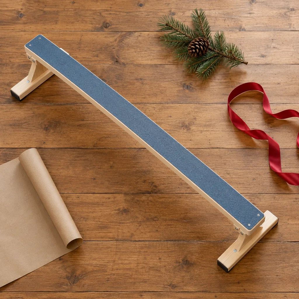Representative photo-style image of pet agility balance beam — generated, not a specific product