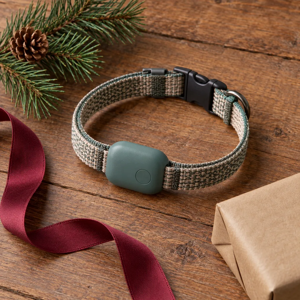 Representative photo-style image of pet collar locator — generated, not a specific product