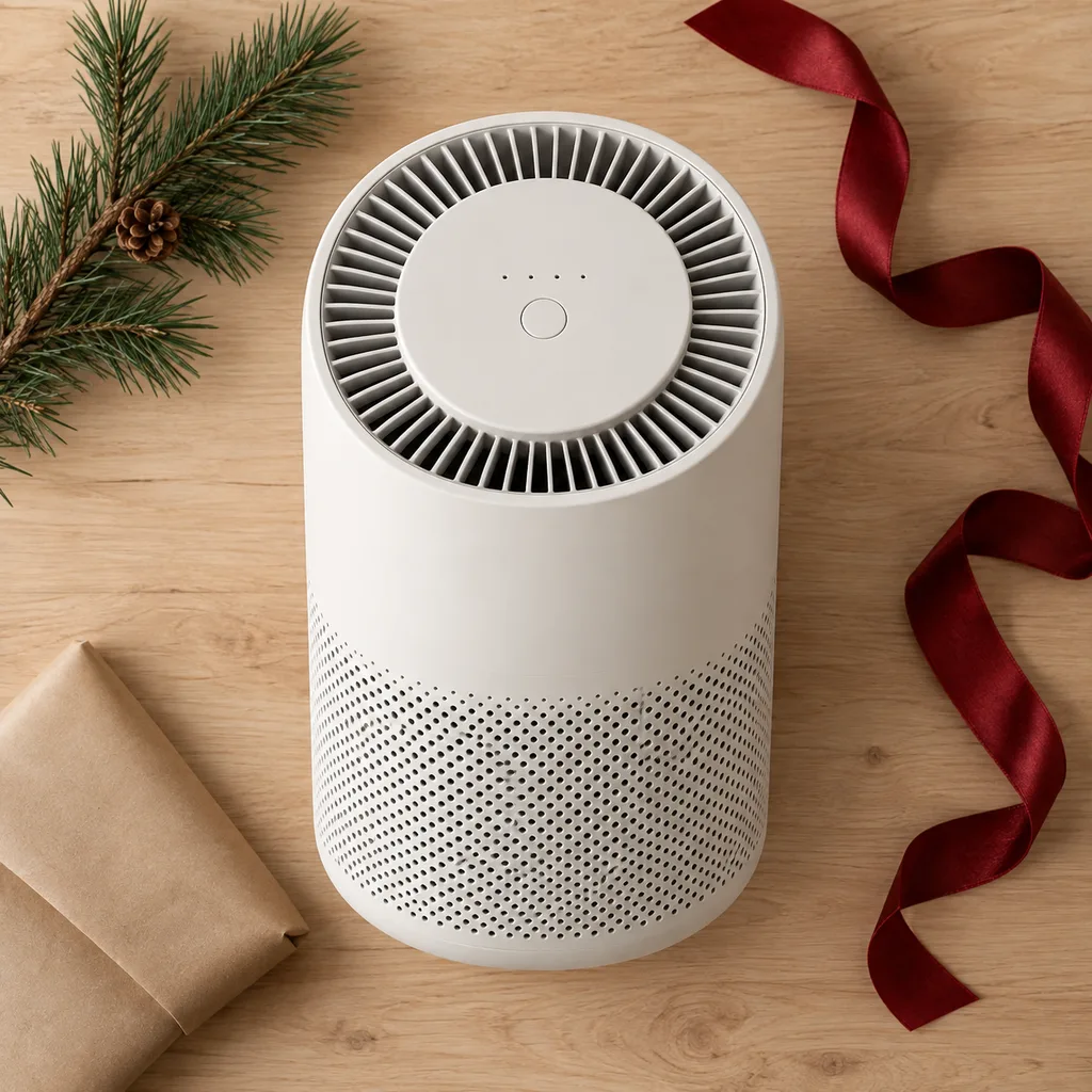 Representative photo-style image of pet dander air purifier — generated, not a specific product