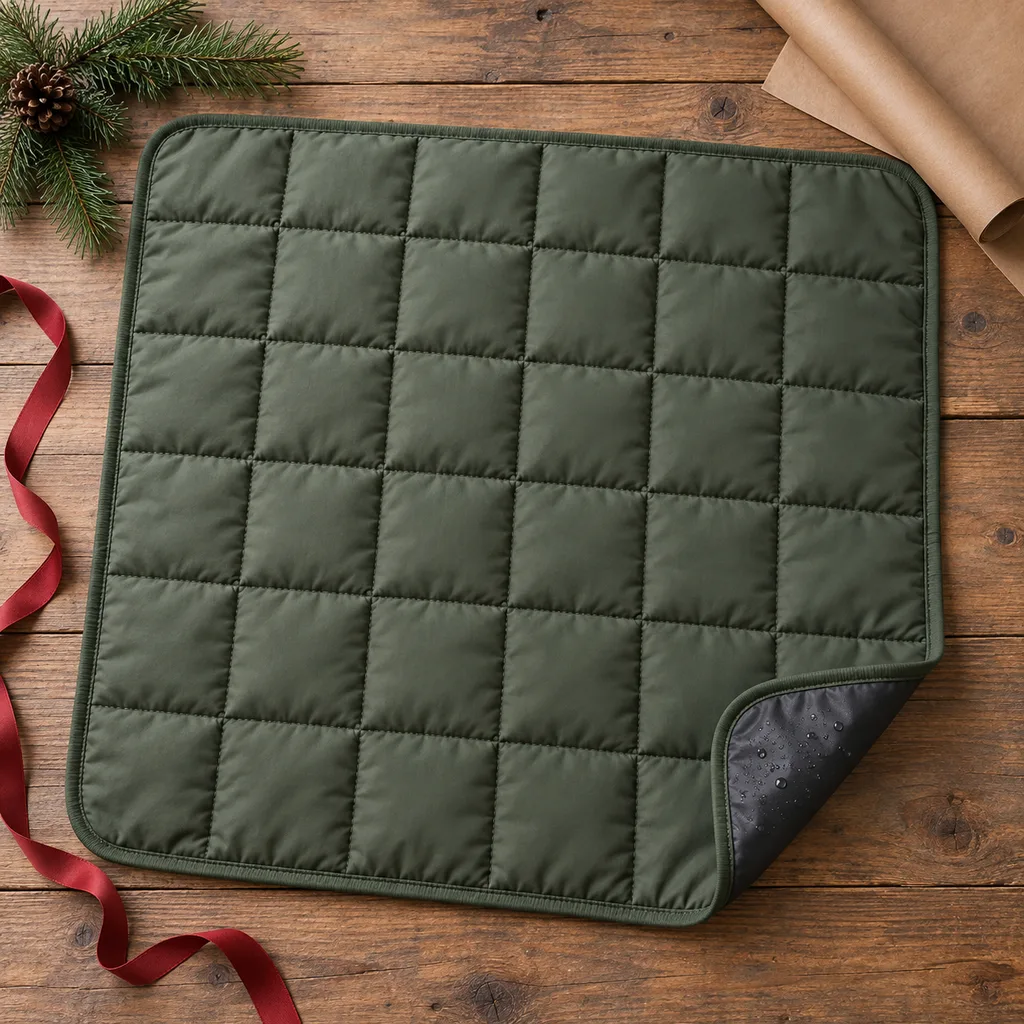 Representative photo-style image of pet-friendly outdoor mat — generated, not a specific product