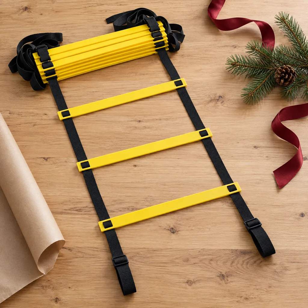 Representative photo-style image of portable agility training ladder — generated, not a specific product