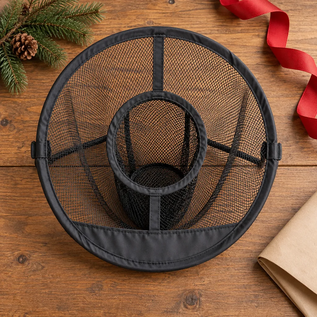 Representative photo-style image of portable golf chipping practice net — generated, not a specific product