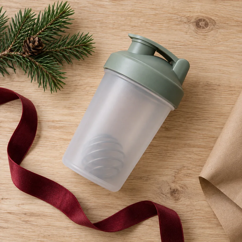Representative photo-style image of mini shaker bottle — generated, not a specific product