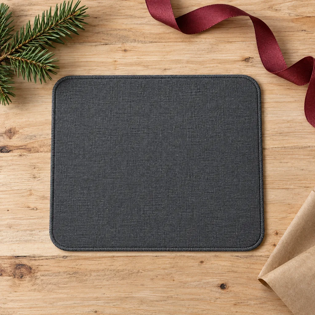 Representative photo-style image of portable mouse pad — generated, not a specific product