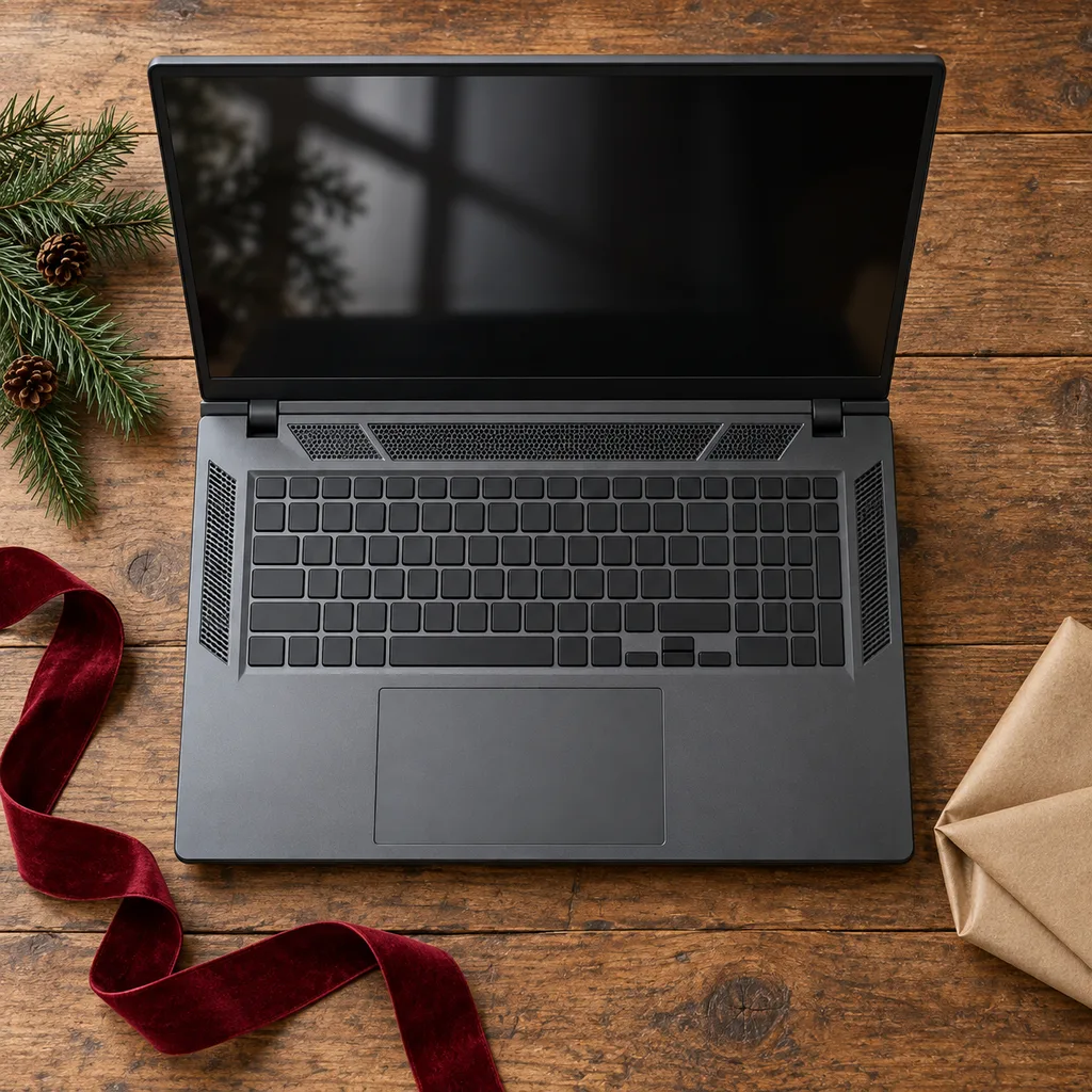 Representative photo-style image of powerful workstation laptop — generated, not a specific product