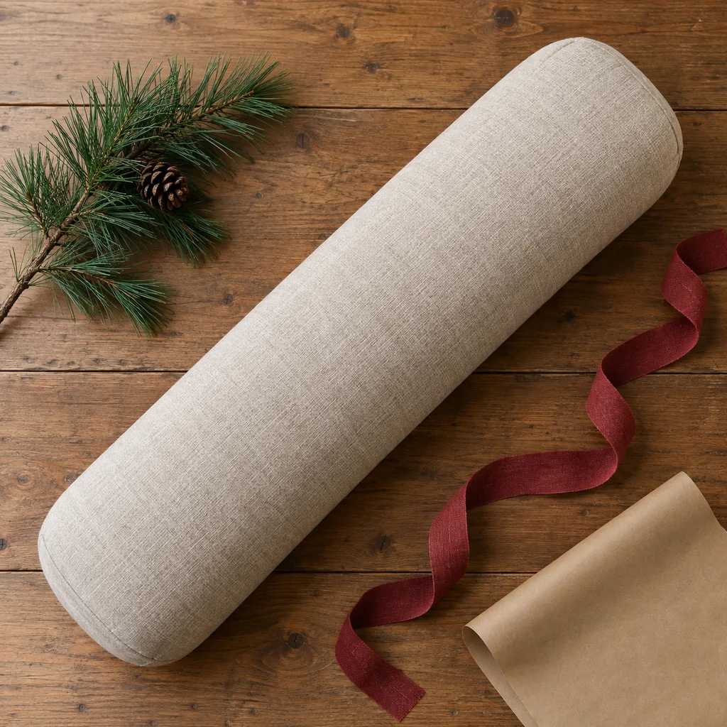 Representative photo-style image of pranayama bolster — generated, not a specific product