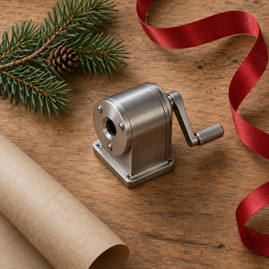 Representative photo-style image of precision art pencil sharpener — generated, not a specific product