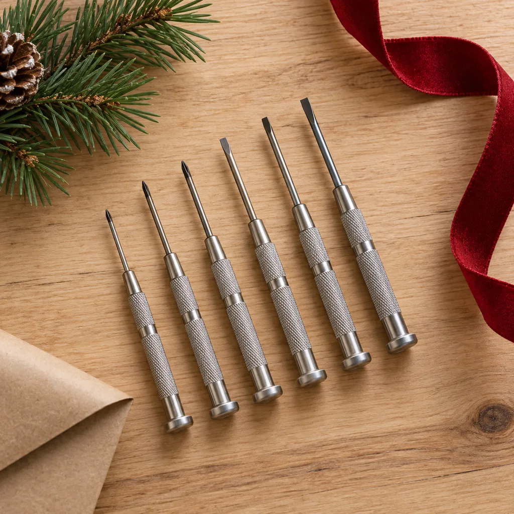 Representative photo-style image of precision screwdriver set — generated, not a specific product