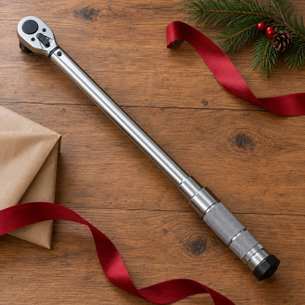 Representative photo-style image of precision torque wrench — generated, not a specific product