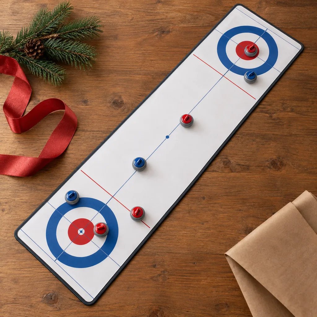 Representative photo-style image of premium large tabletop curling mat — generated, not a specific product