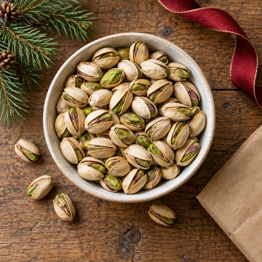 Representative photo-style image of premium pistachio selection — generated, not a specific product