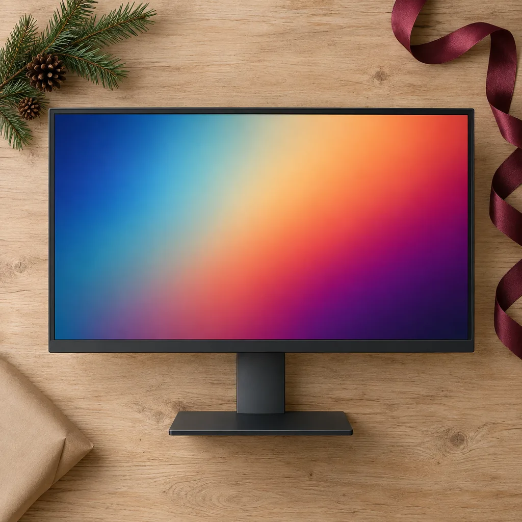 Representative photo-style image of professional color-accurate monitor — generated, not a specific product