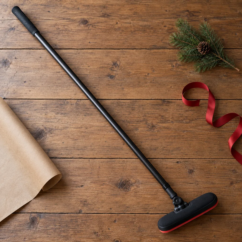 Representative photo-style image of professional curling broom — generated, not a specific product