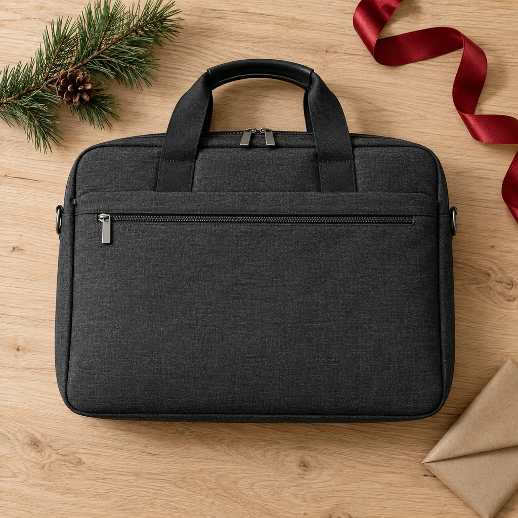 Representative photo-style image of professional laptop briefcase — generated, not a specific product