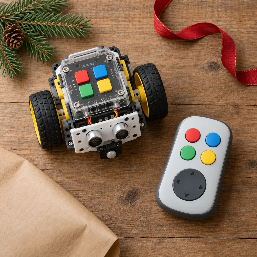 Representative photo-style image of programmable stem coding robot — generated, not a specific product
