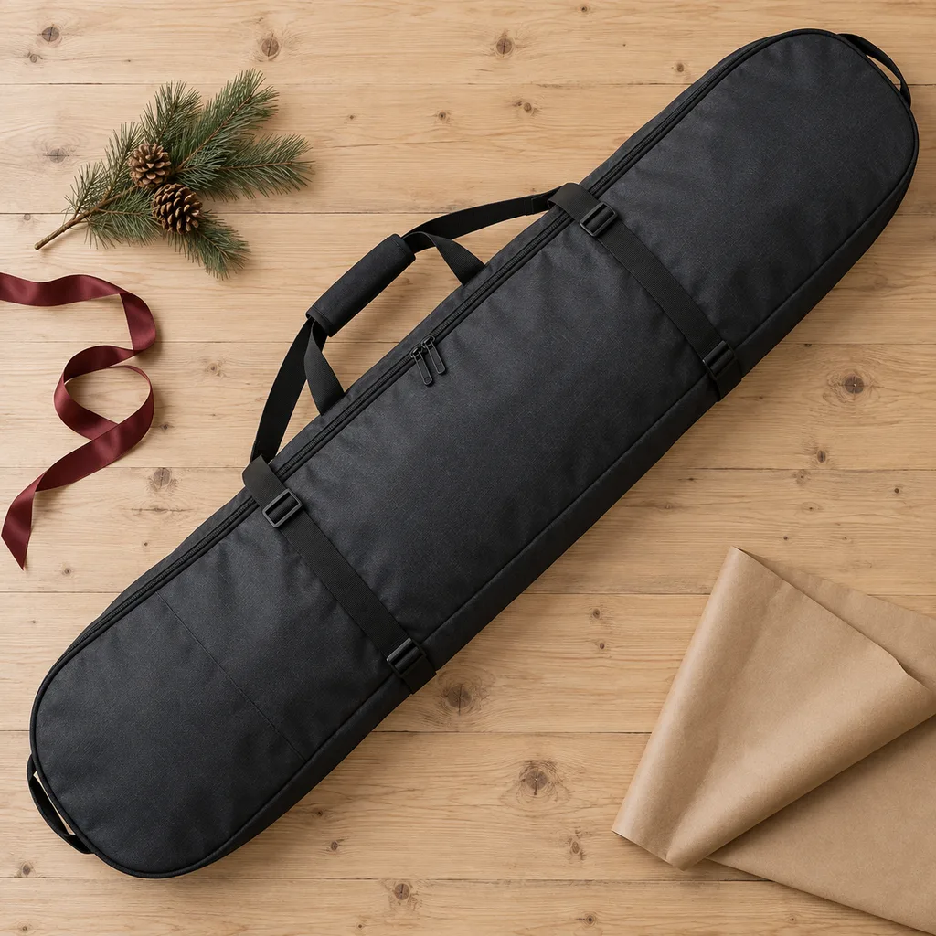 Representative photo-style image of protective ski or snowboard bag — generated, not a specific product