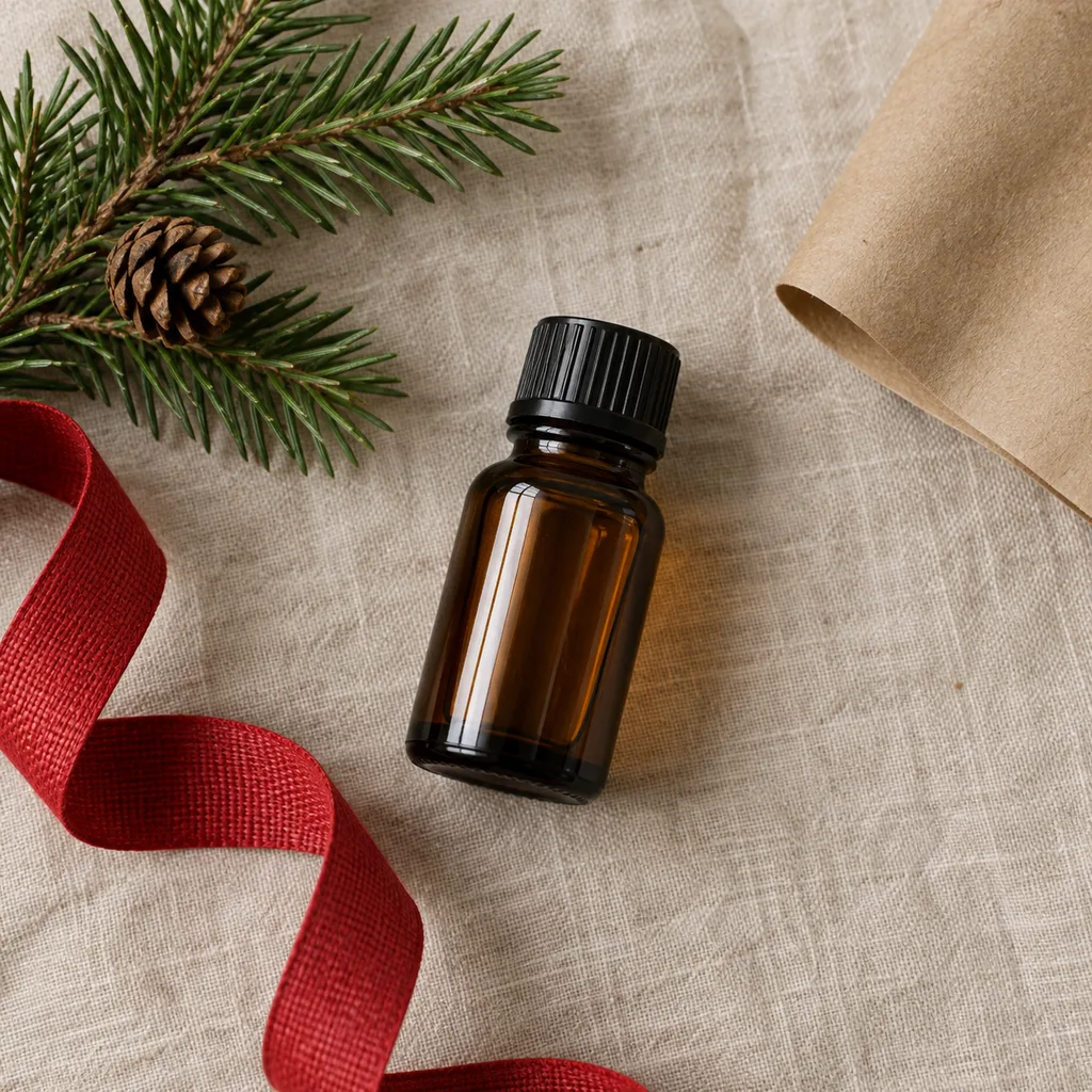 Representative photo-style image of pure single note essential oil bottle — generated, not a specific product
