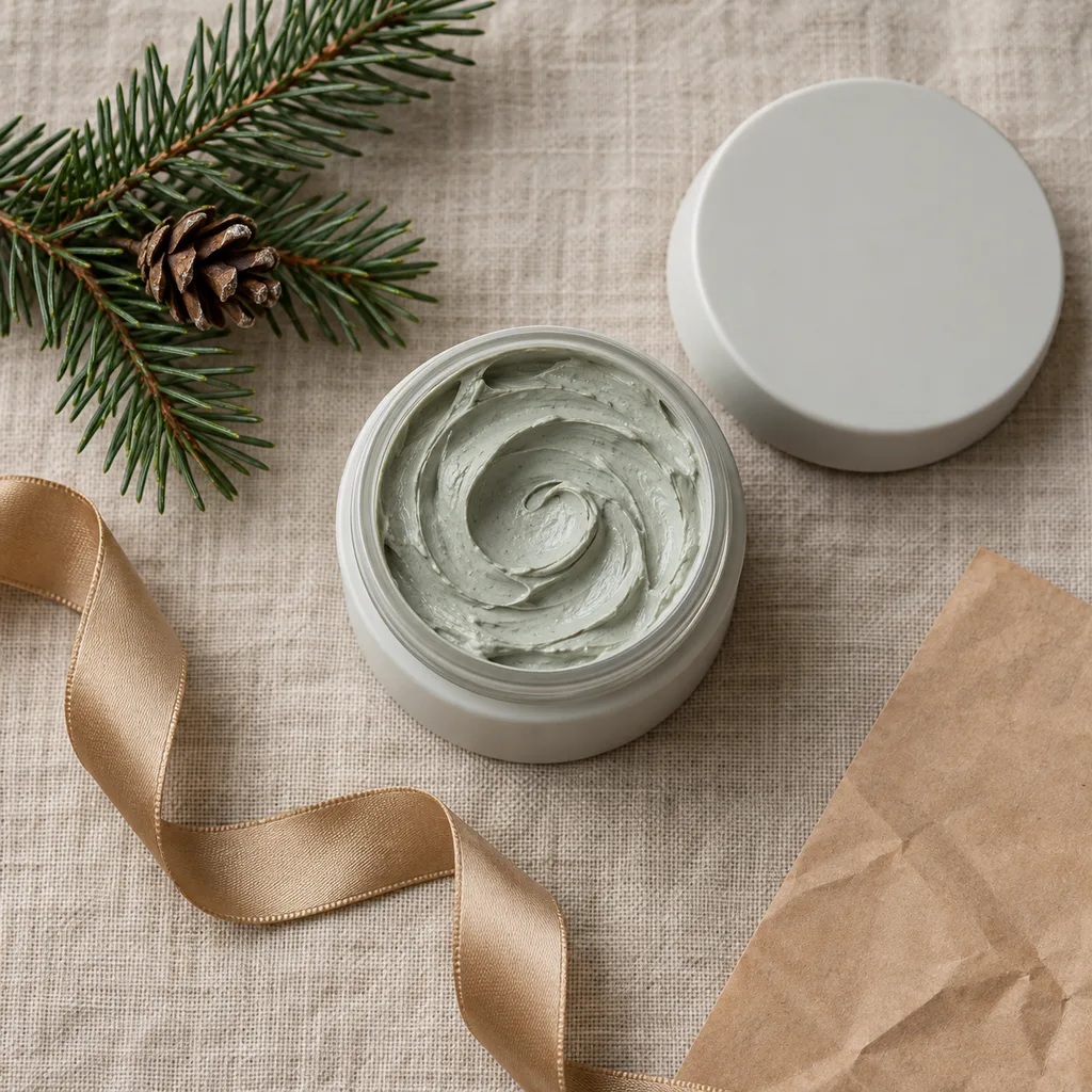Representative photo-style image of purifying clay facial cleanser — generated, not a specific product