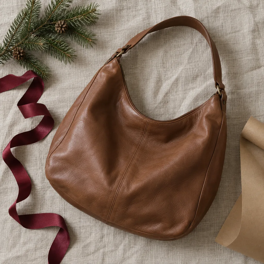 Representative photo-style image of relaxed slouchy hobo bag — generated, not a specific product