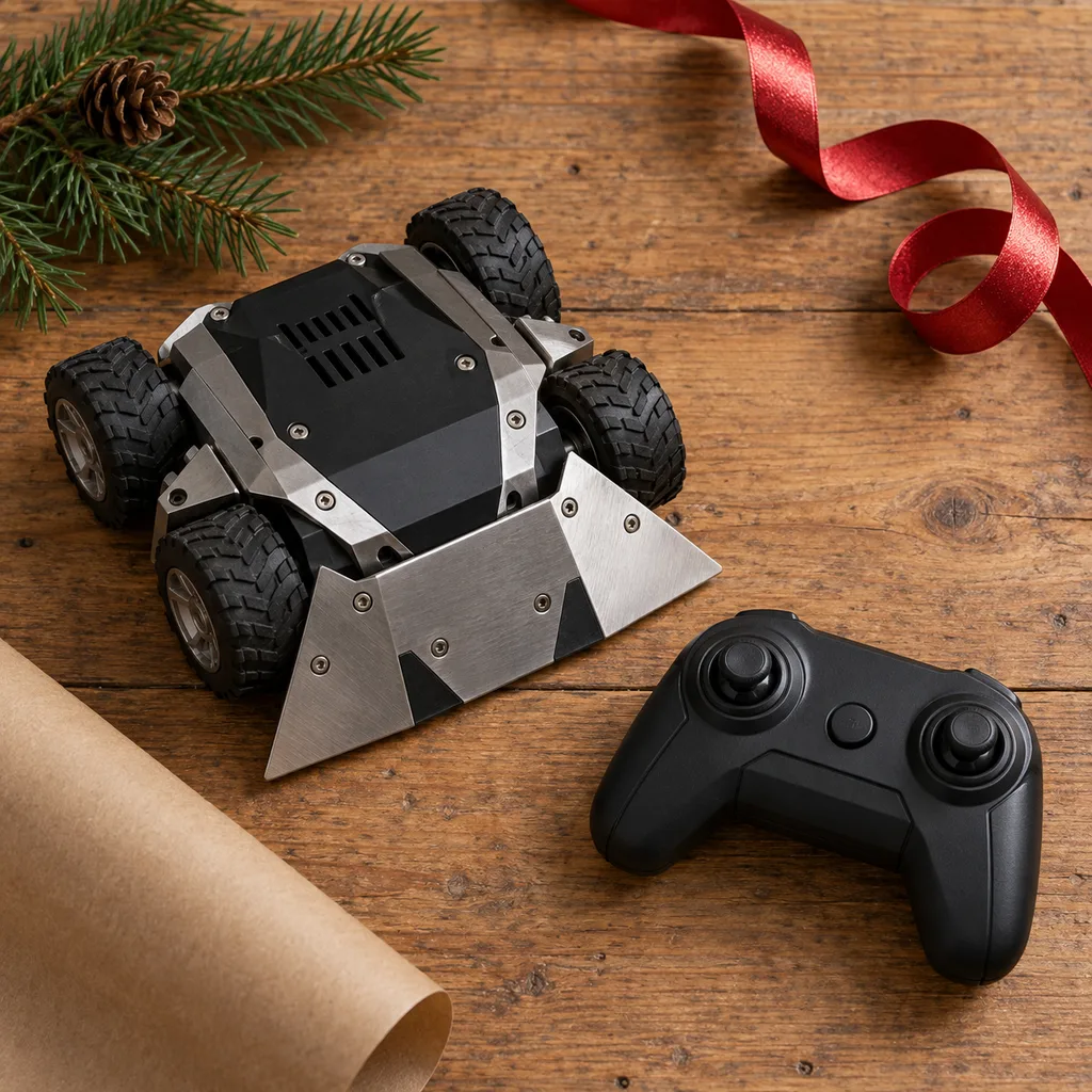 Representative photo-style image of remote control combat robot — generated, not a specific product