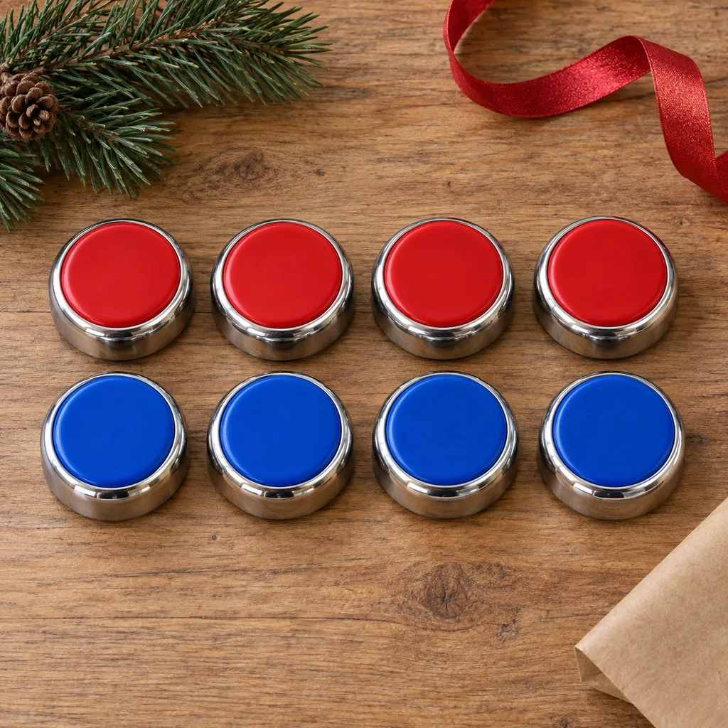 Representative photo-style image of replacement shuffleboard pucks set — generated, not a specific product