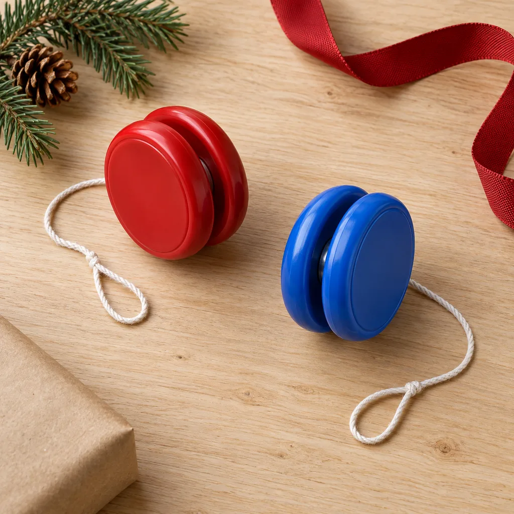 Representative photo-style image of responsive looping yo-yo pair — generated, not a specific product